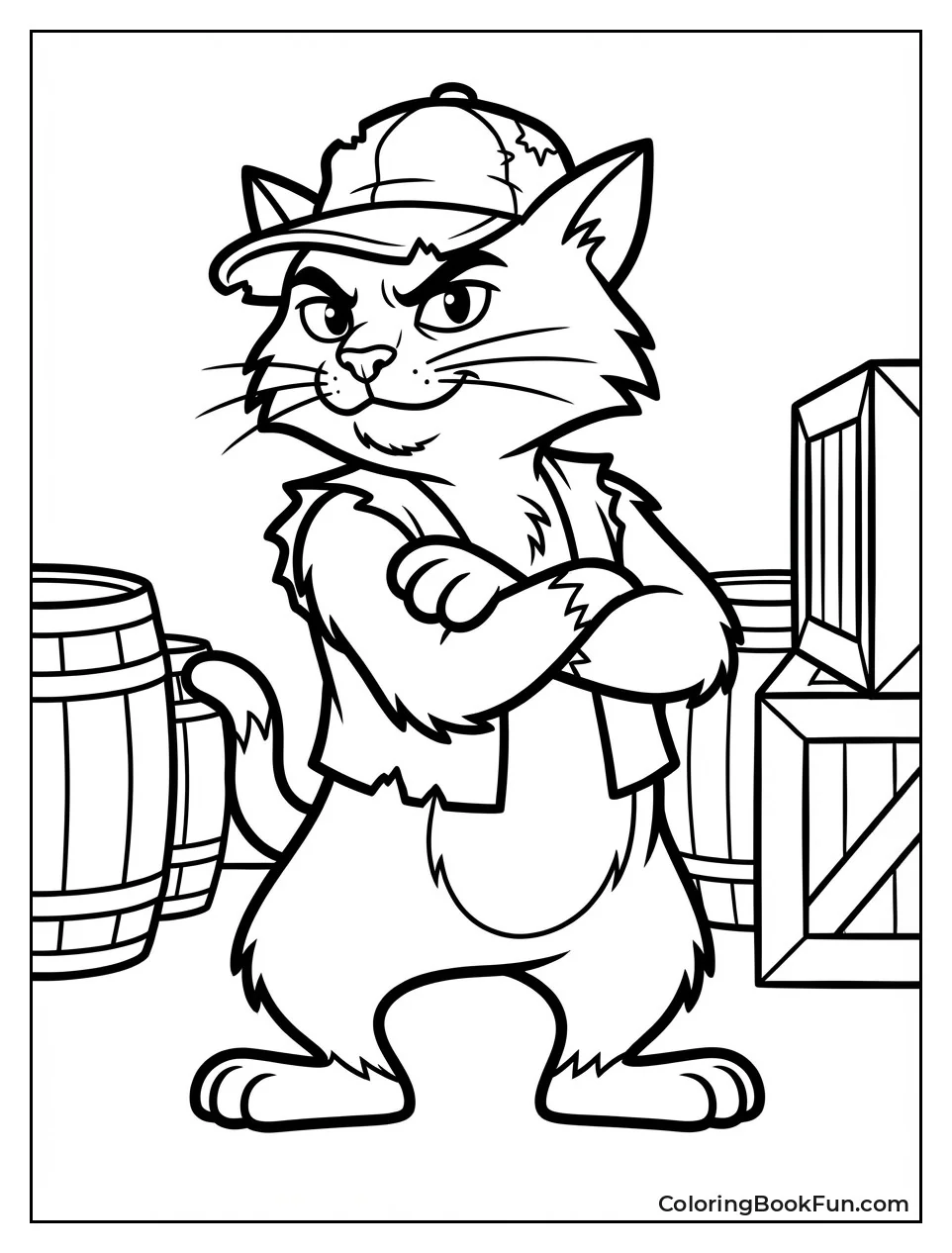 Butch Poses with Arms Folded