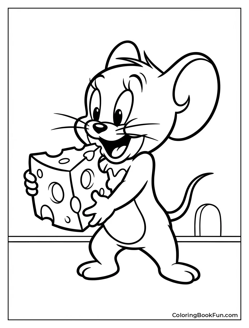 Jerry Eats Giant Cheese Wedge