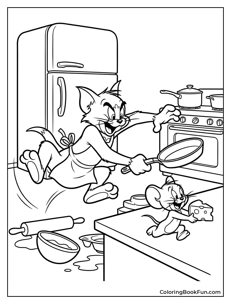 Kitchen Full of Flying Pots