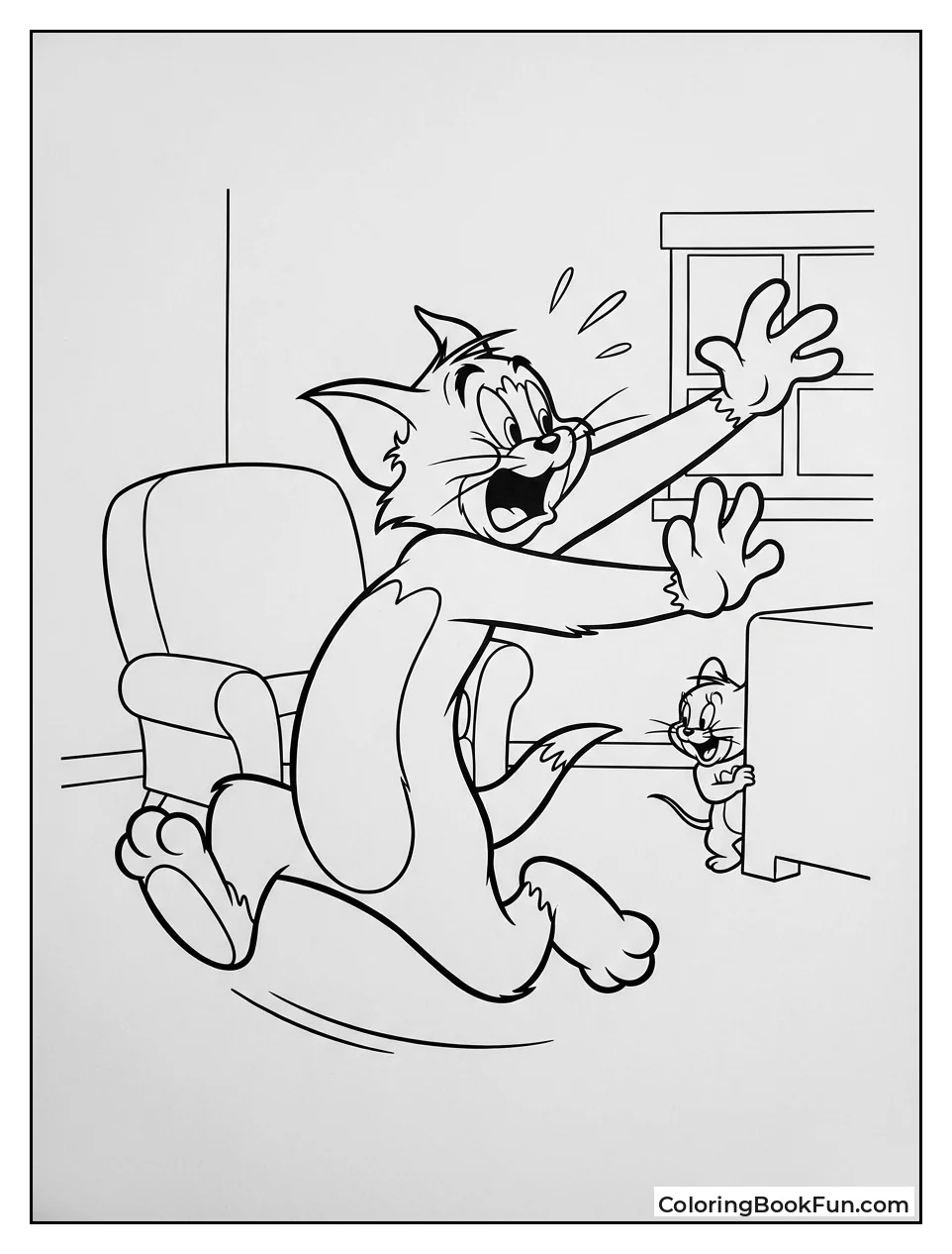 Panicked Tom Runs Fast