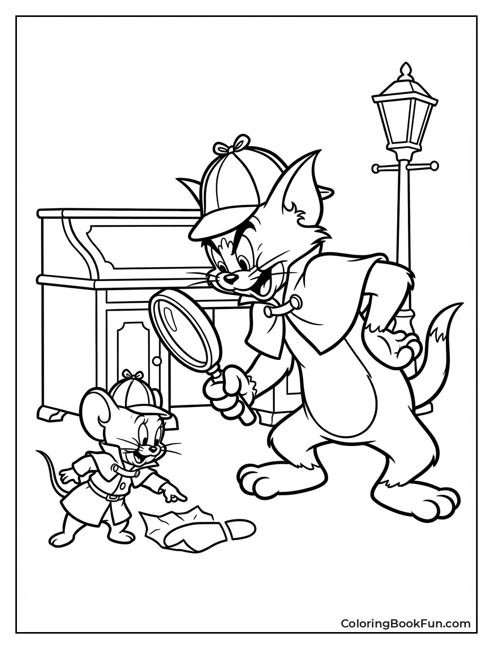 Detective Tom Examines Clues