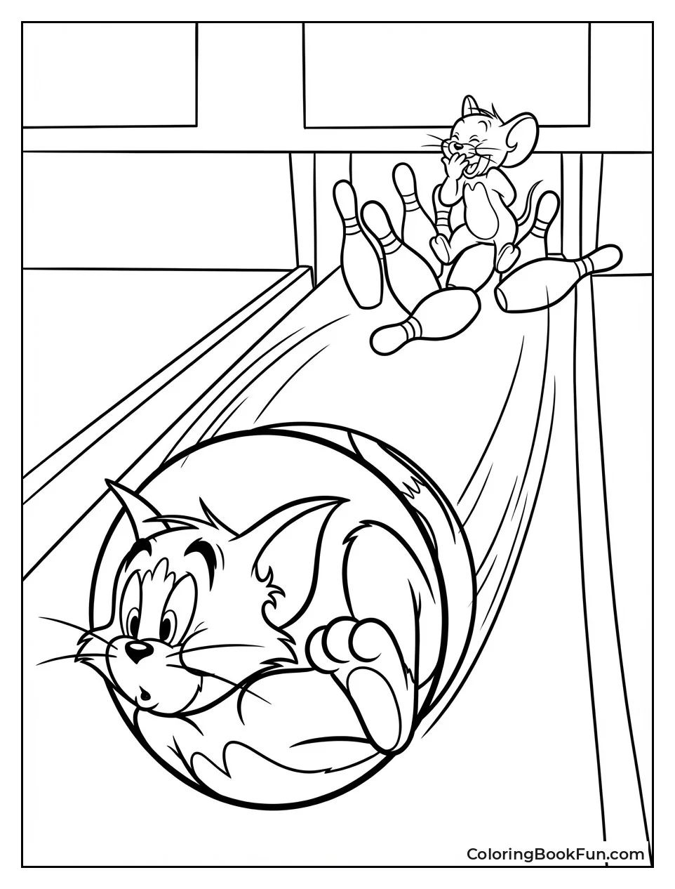 Tom Rolls Bowling Lane