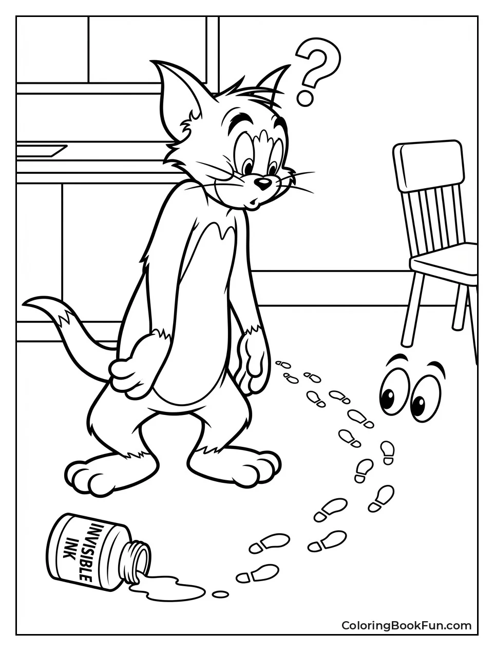 Invisible Jerry Footprints Fool Tom