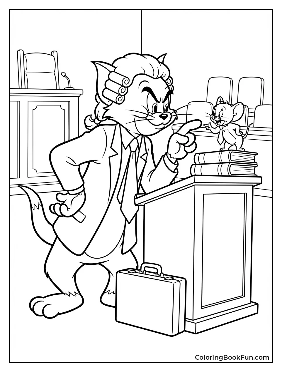 Lawyer Tom Carries Briefcase