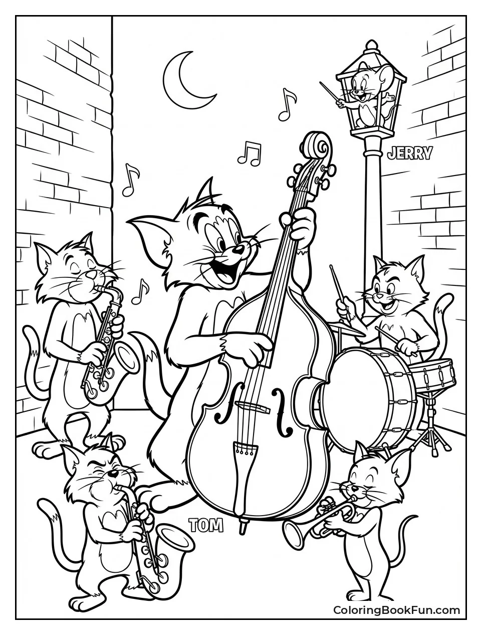 Tom Plays Bass with Cats