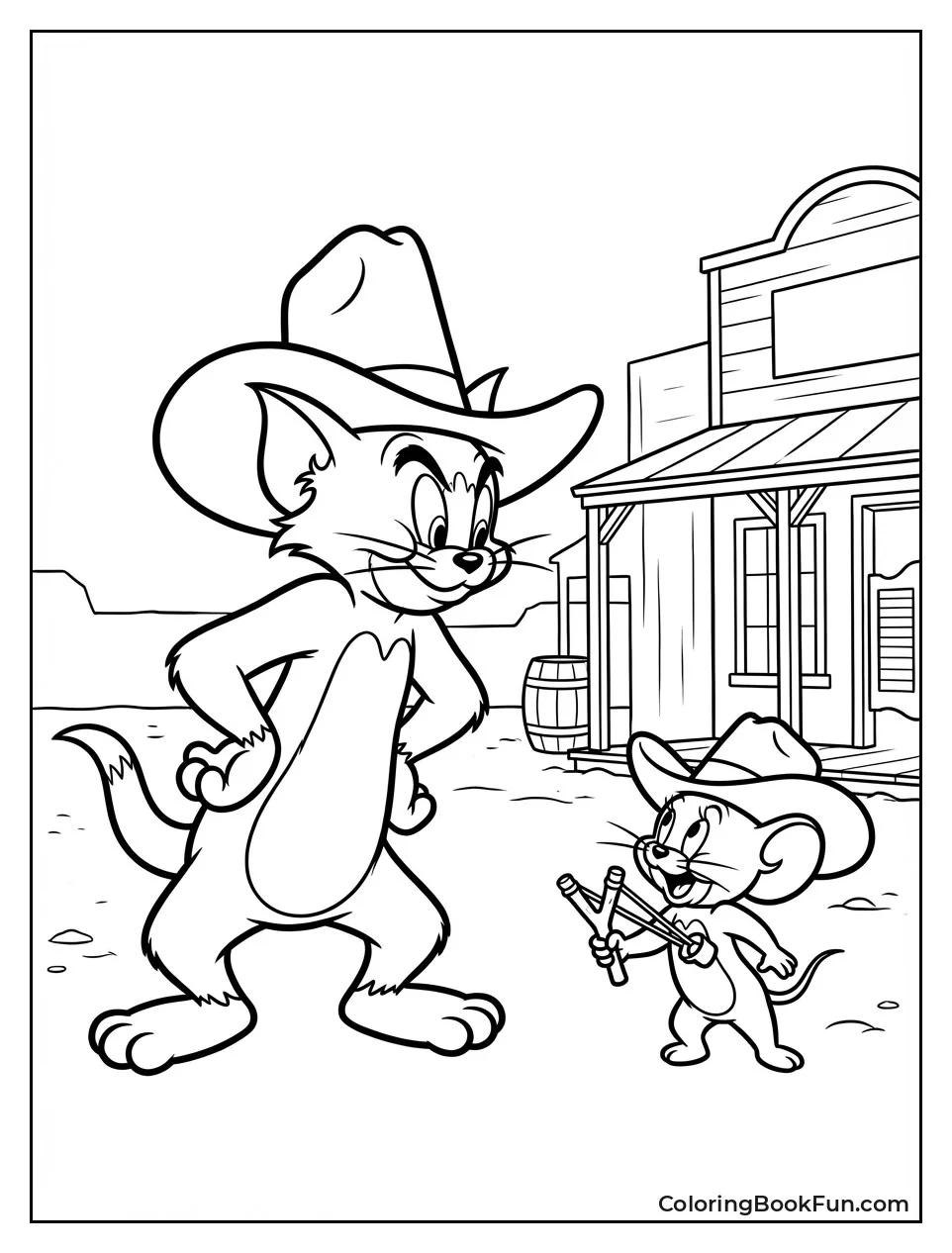 Cowboy Tom and Jerry Duel