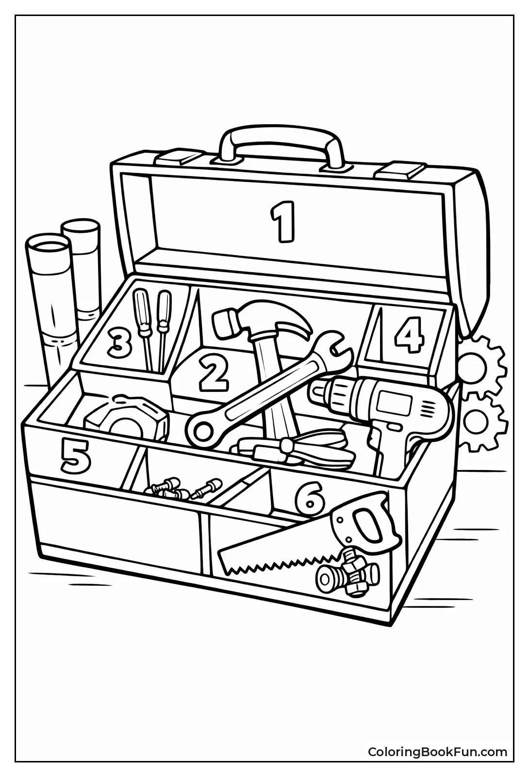 Numbered Toolbox Color Match