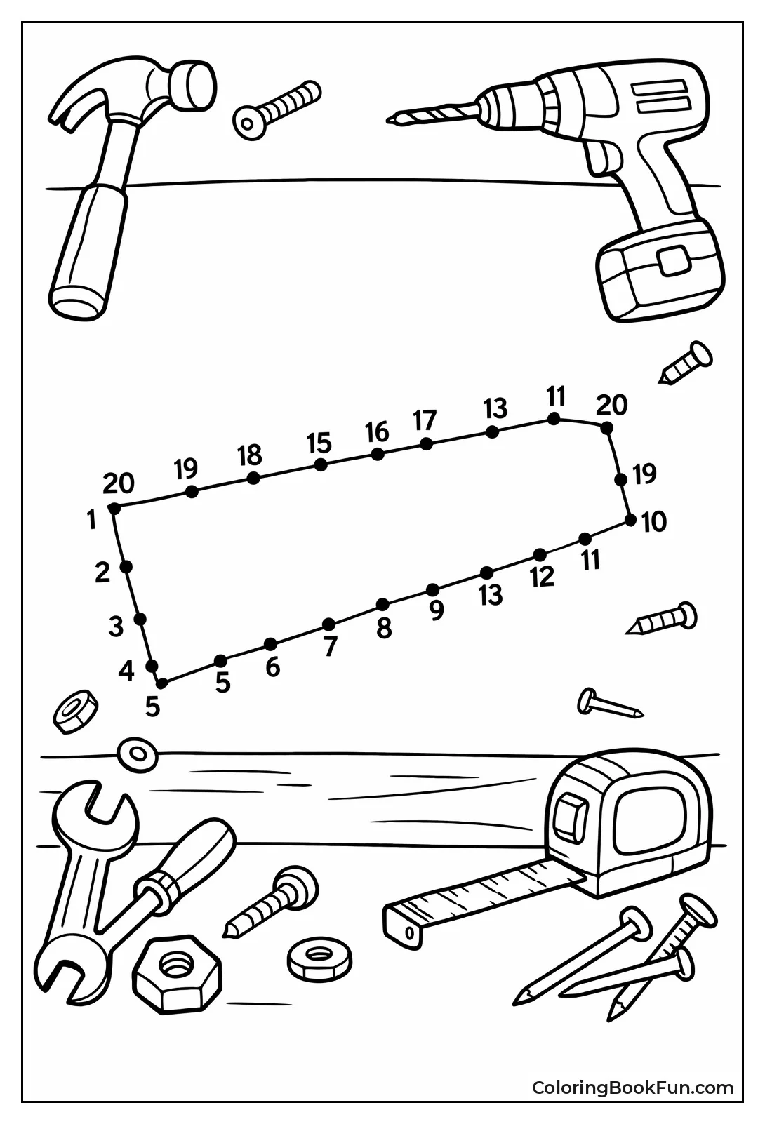 Connect Dots Handsaw Puzzle
