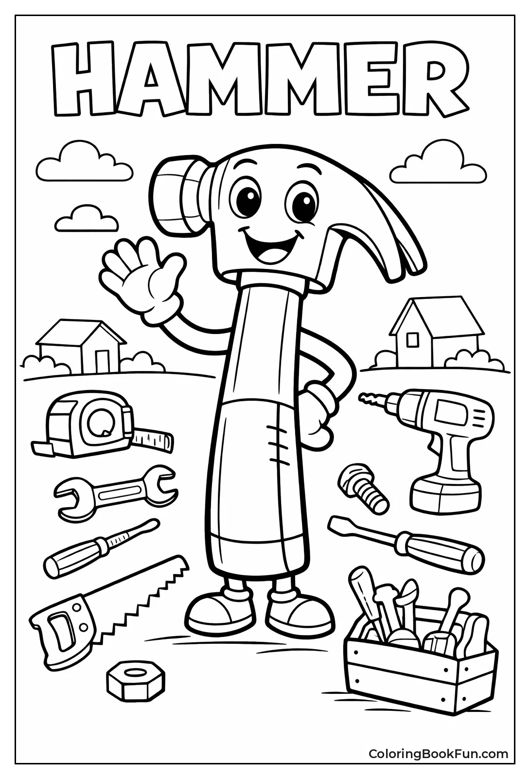 Smiling Hammer Waving Hello