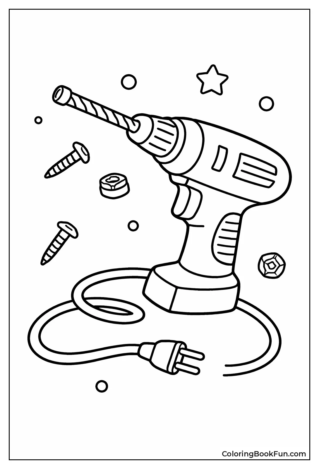 Simple Electric Drill Outline