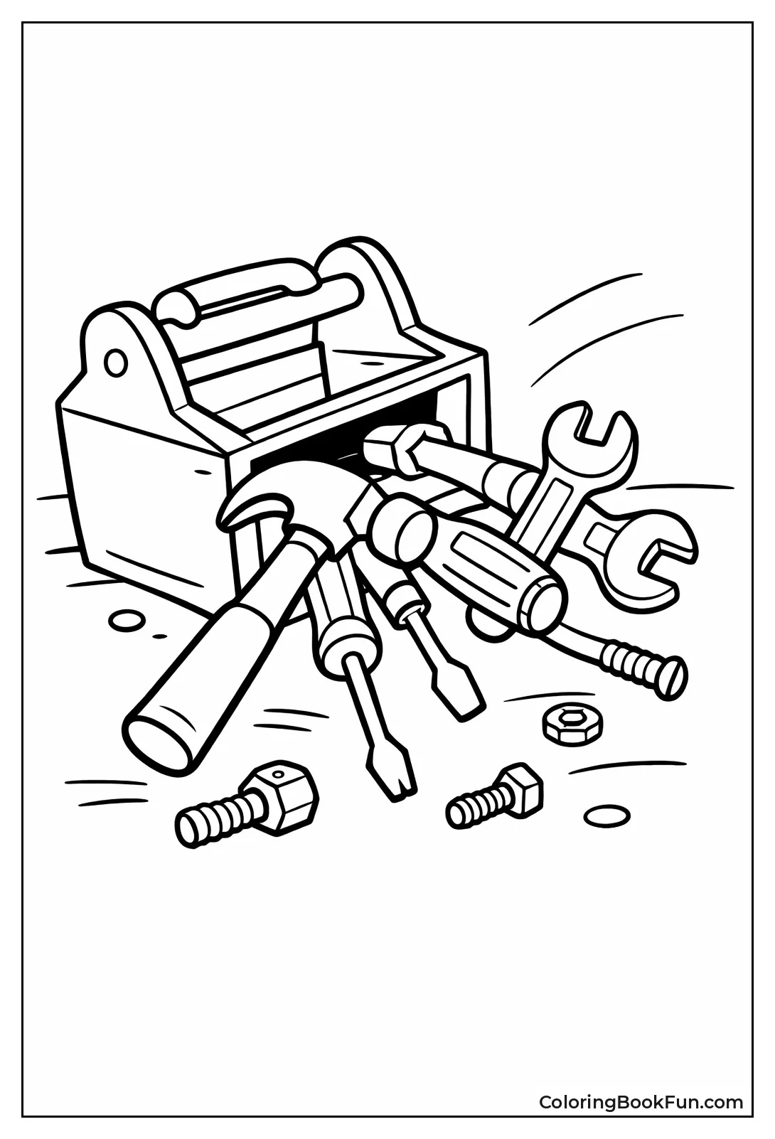 Toolbox Spilling Tools Out