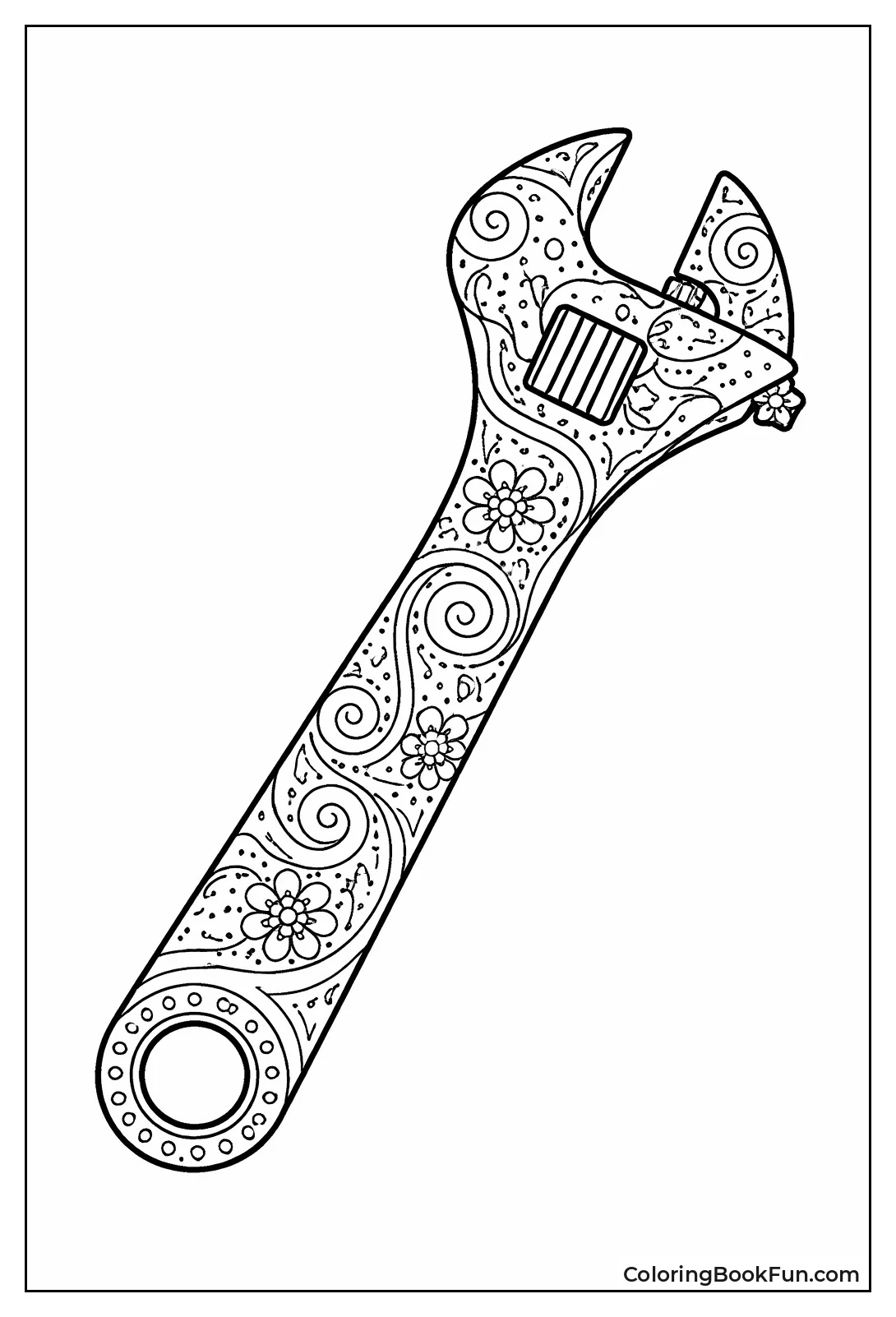 Patterned Adjustable Wrench Design