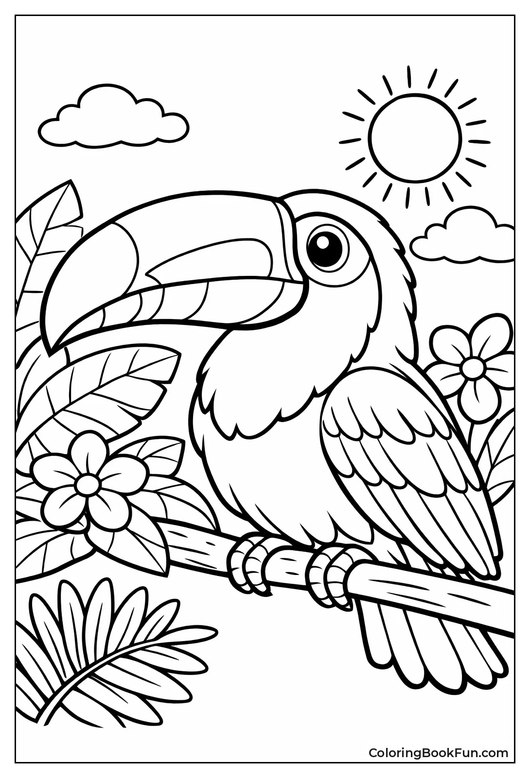 Keel-billed Toucan Portrait