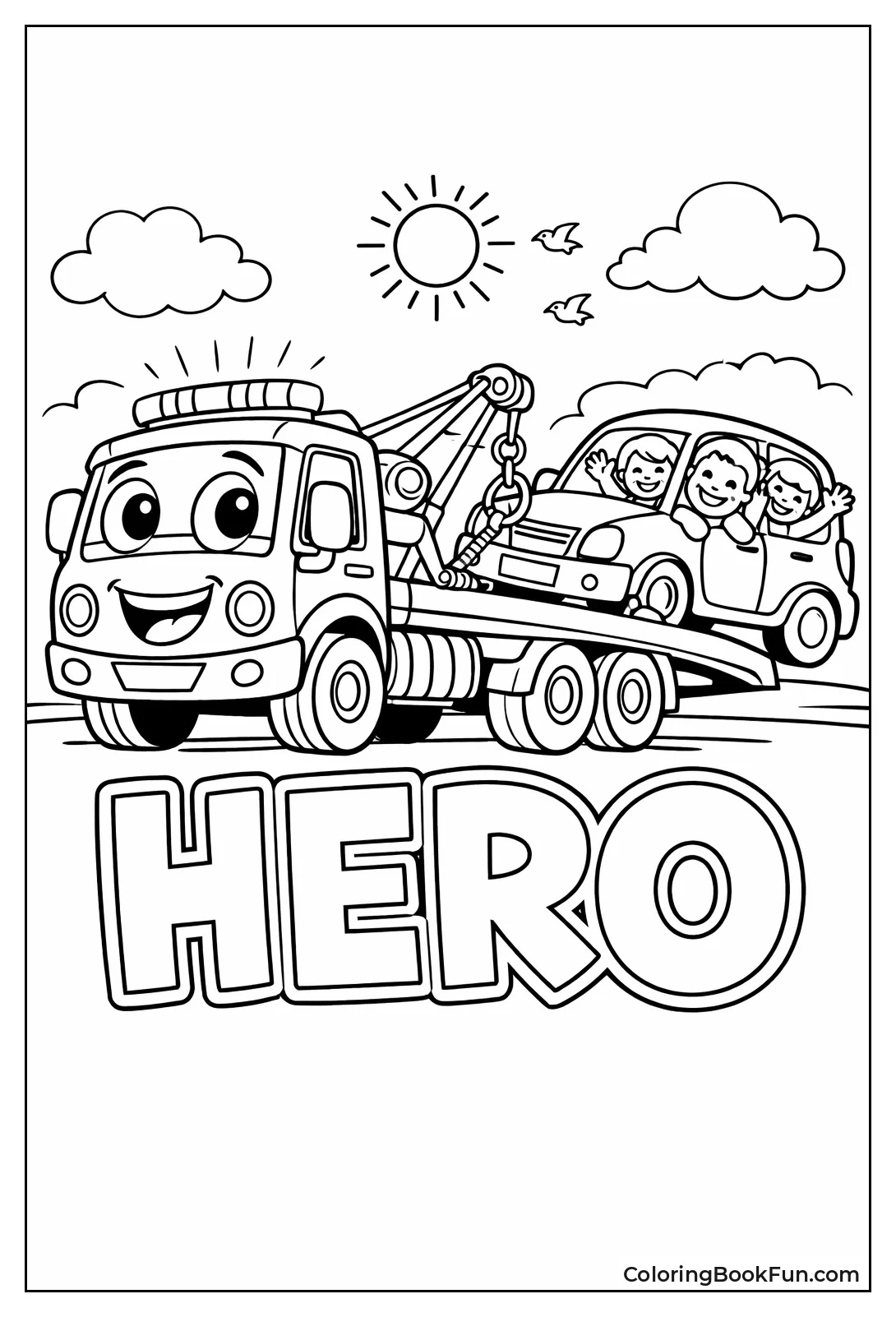 Tow Truck Rescues Family Car