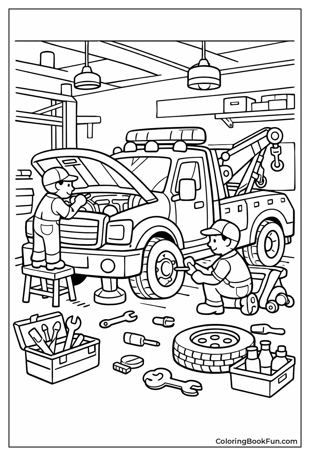 Garage Tow Truck Repair