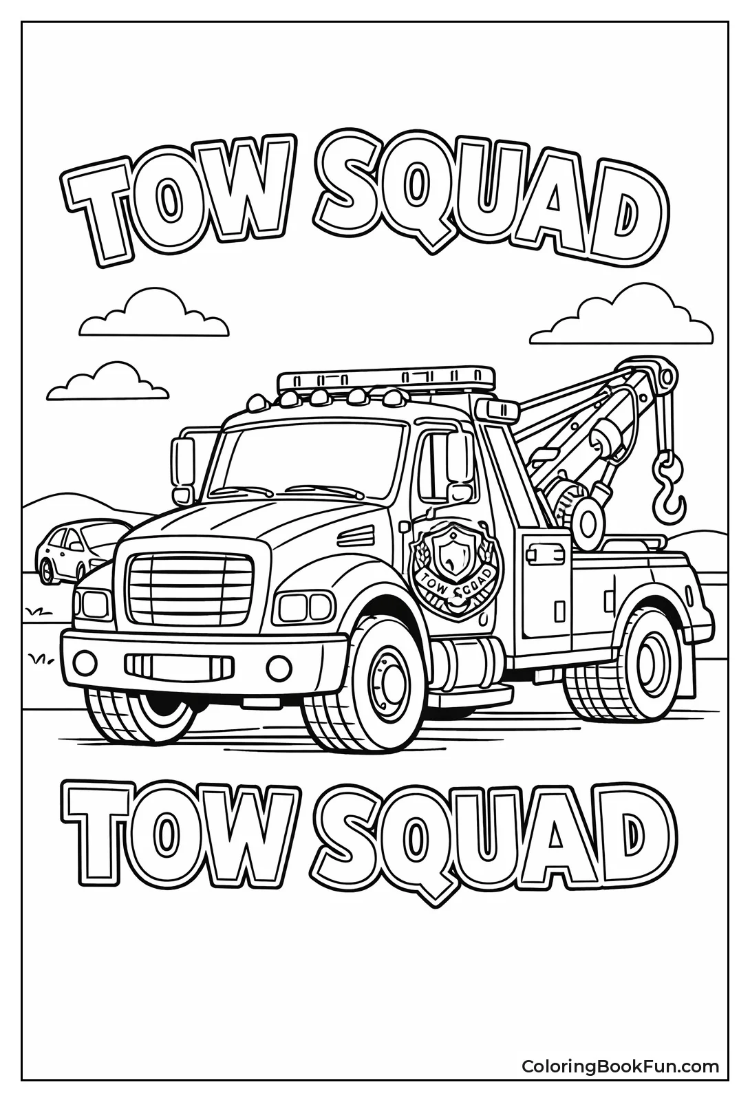Tow Truck Logo Badge