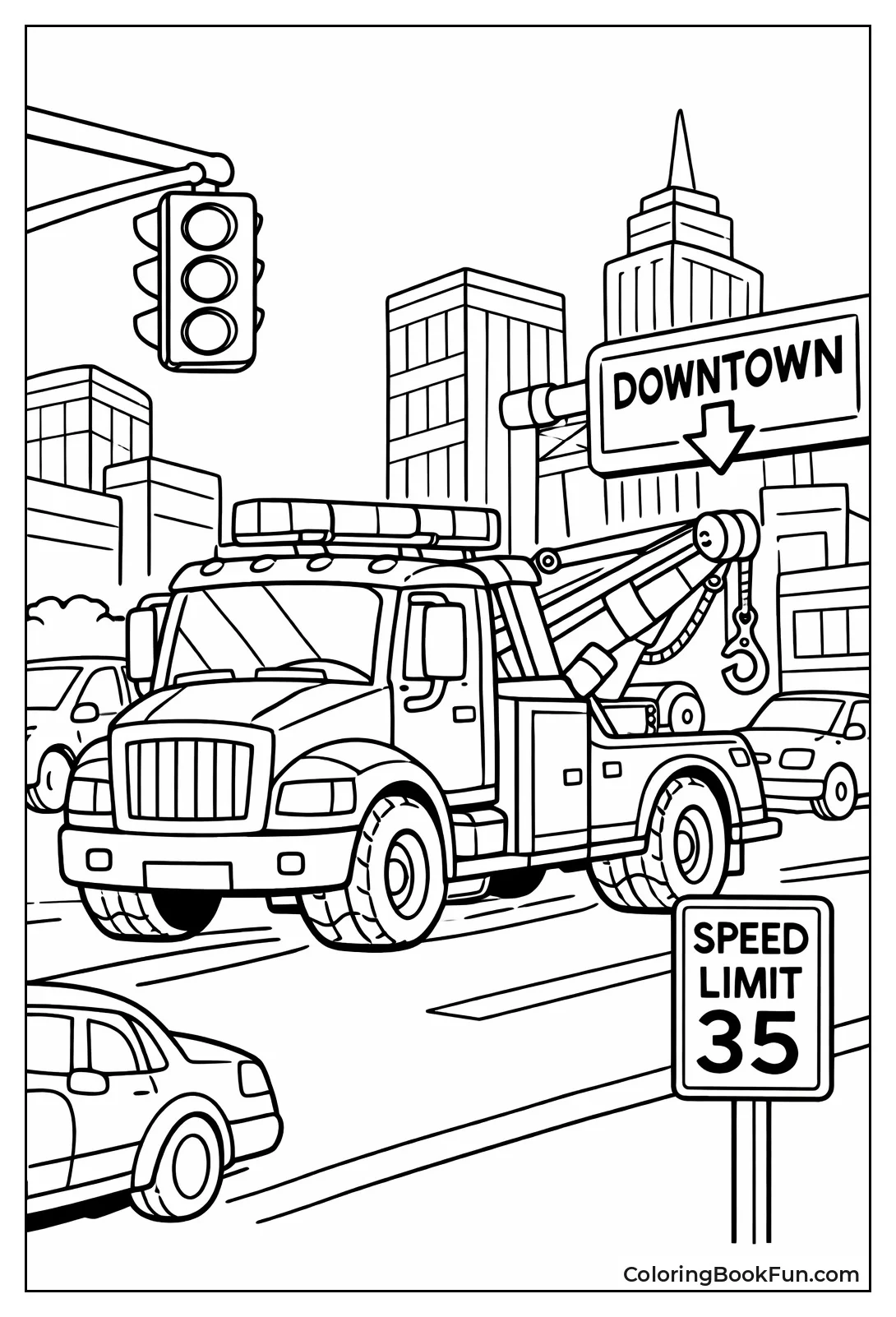 City Street Tow Truck