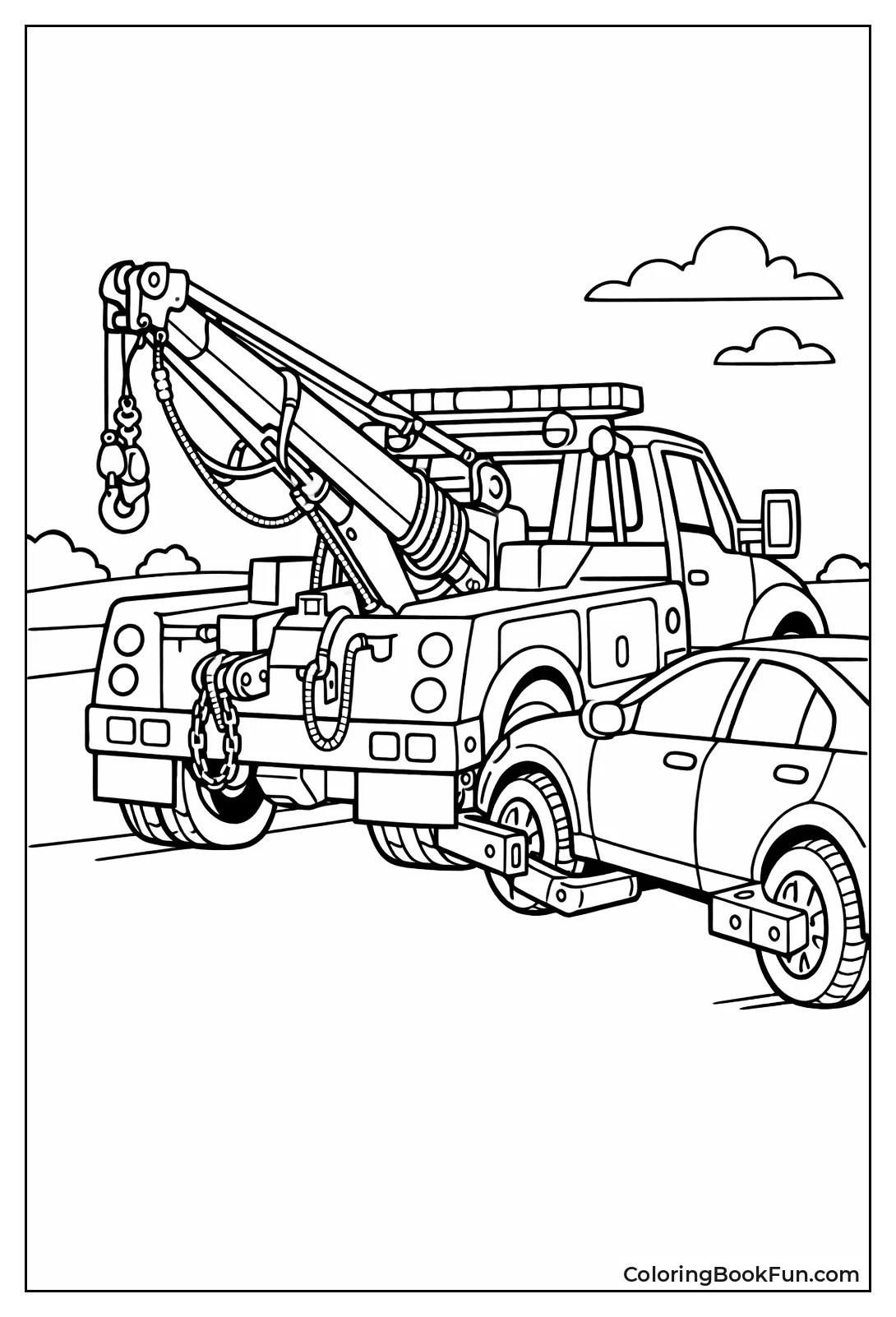 Rear Boom Lifting Car Tires