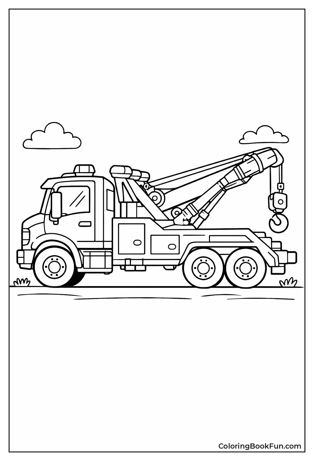 Wrecker Tow Truck Side Profile