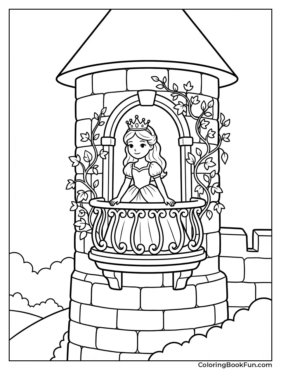 Princess at Tower Window