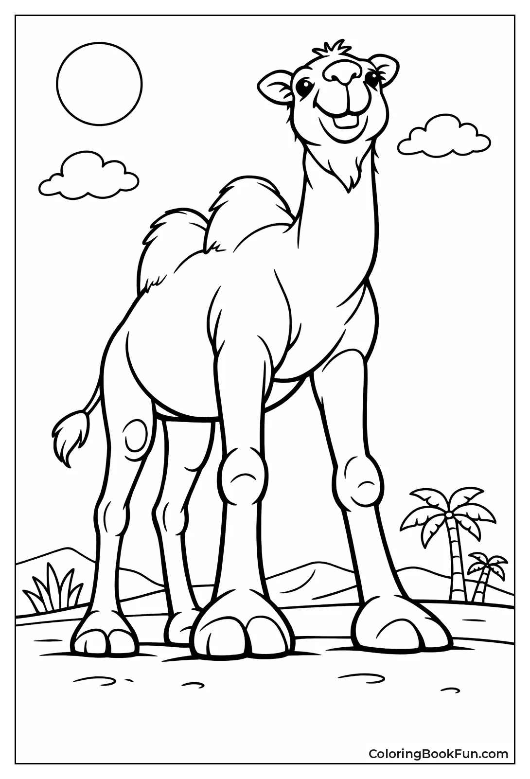 Towering Camel from Below