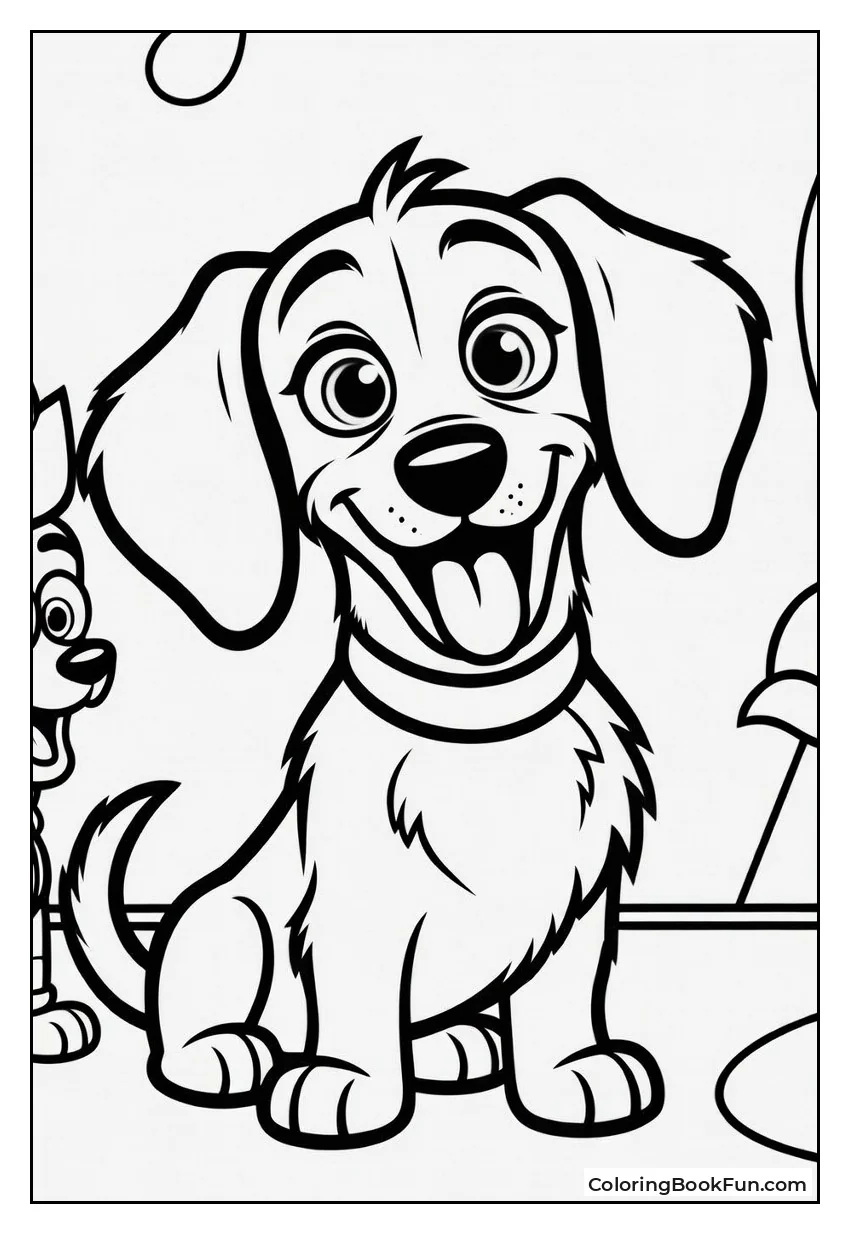 Buster Sits with Woody