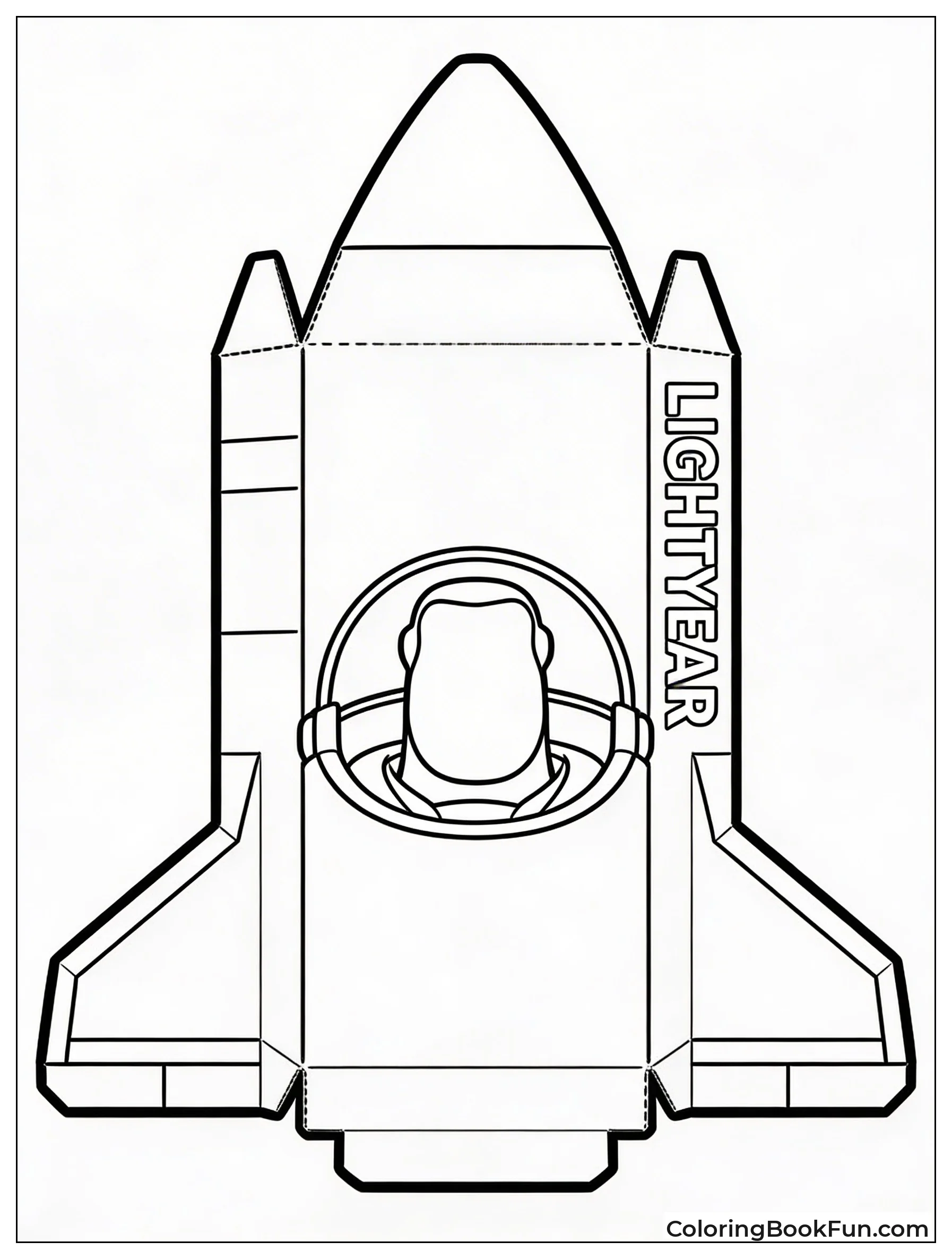 Buzz Spaceship Cardboard Box
