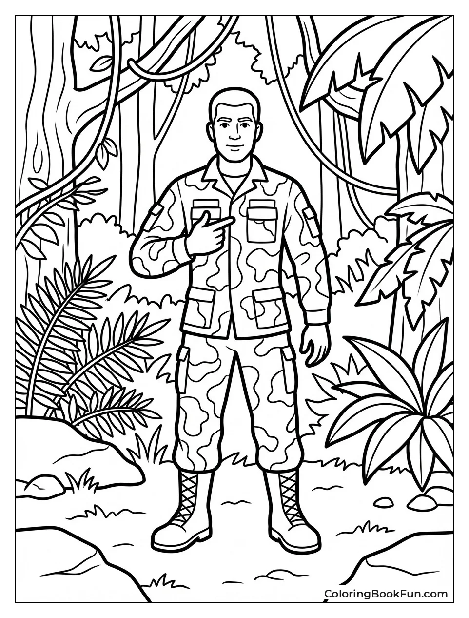 Combat Carl in Jungle