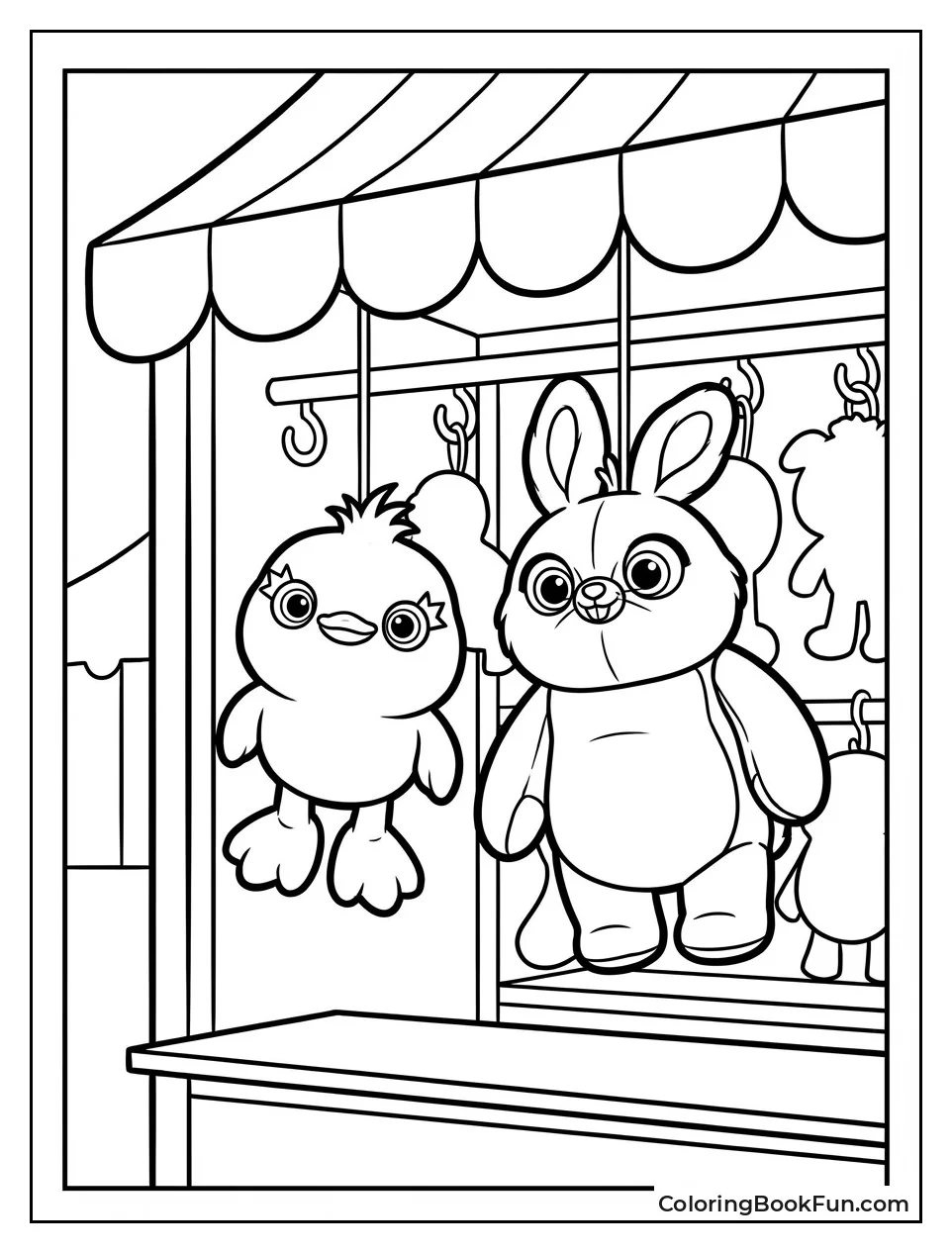 Ducky and Bunny at Carnival