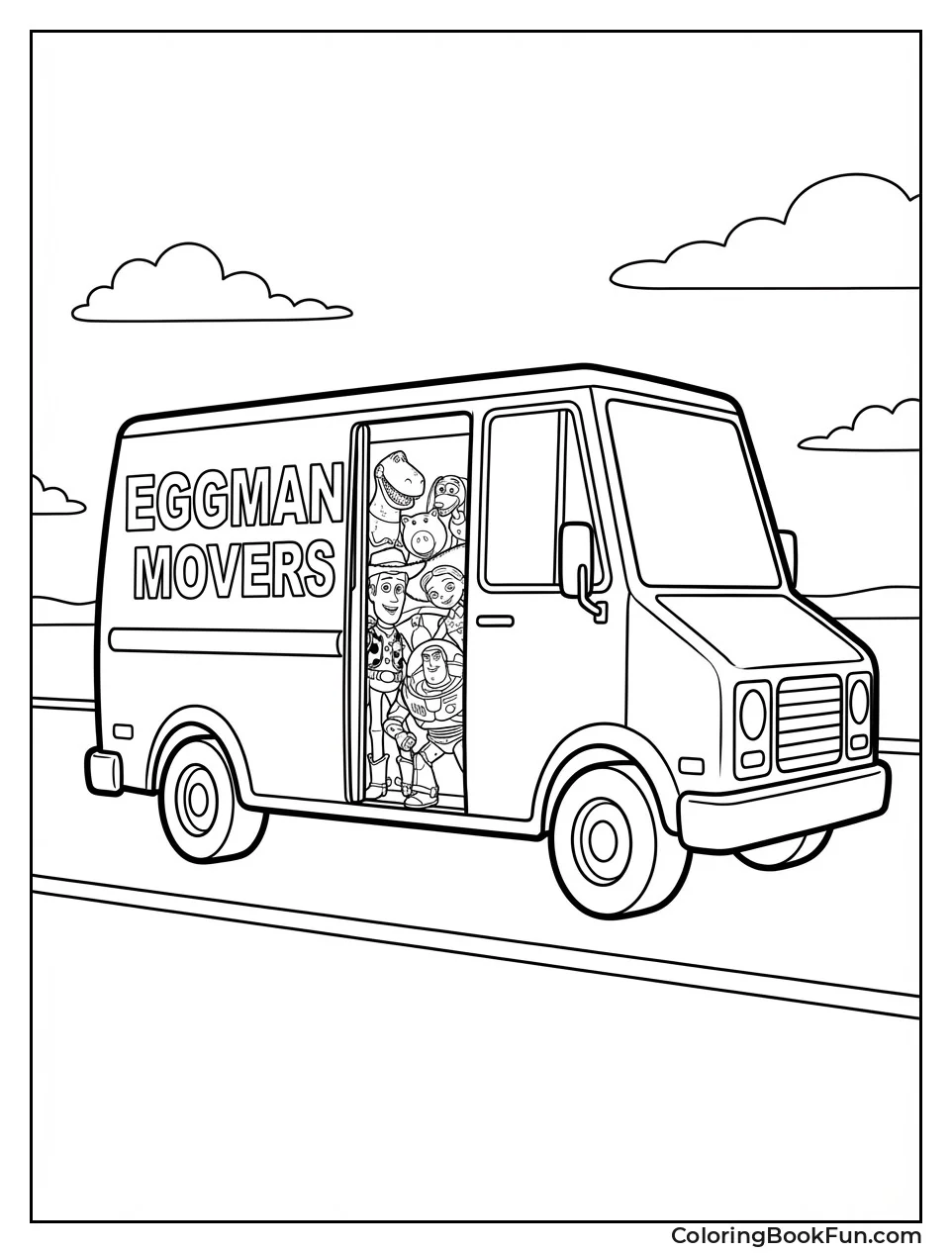 Eggman Truck Carries Toys