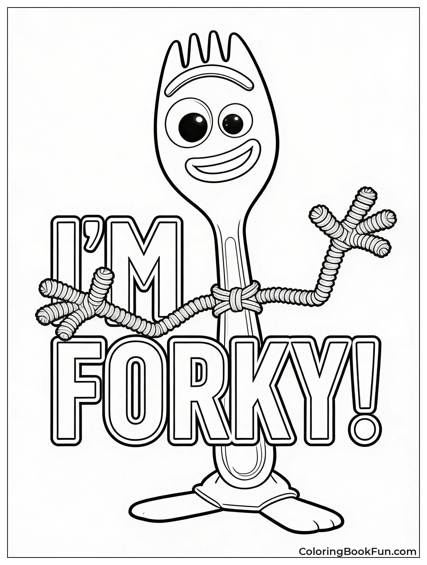 Forky with Googly Eyes