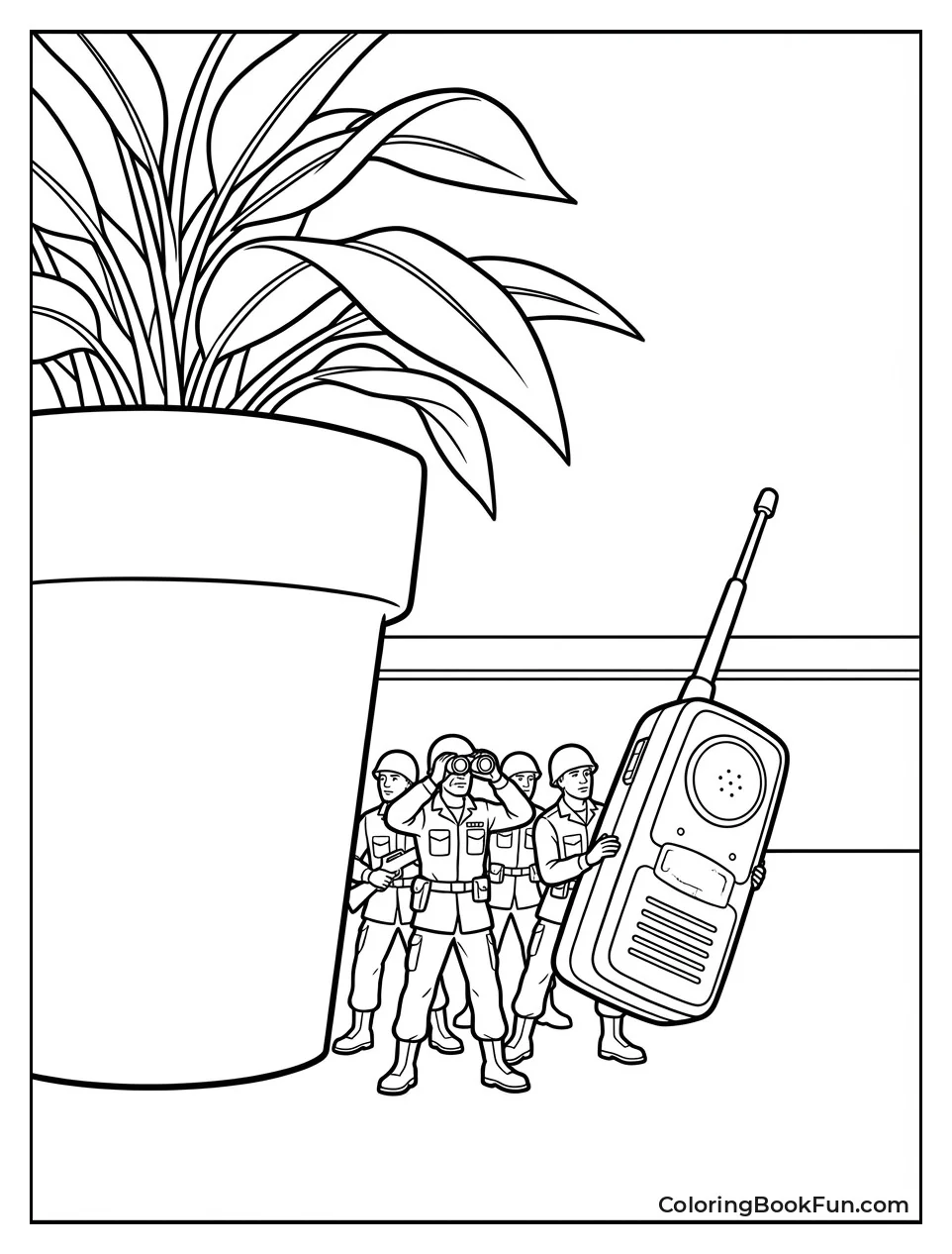 Army Men Spy Secretly