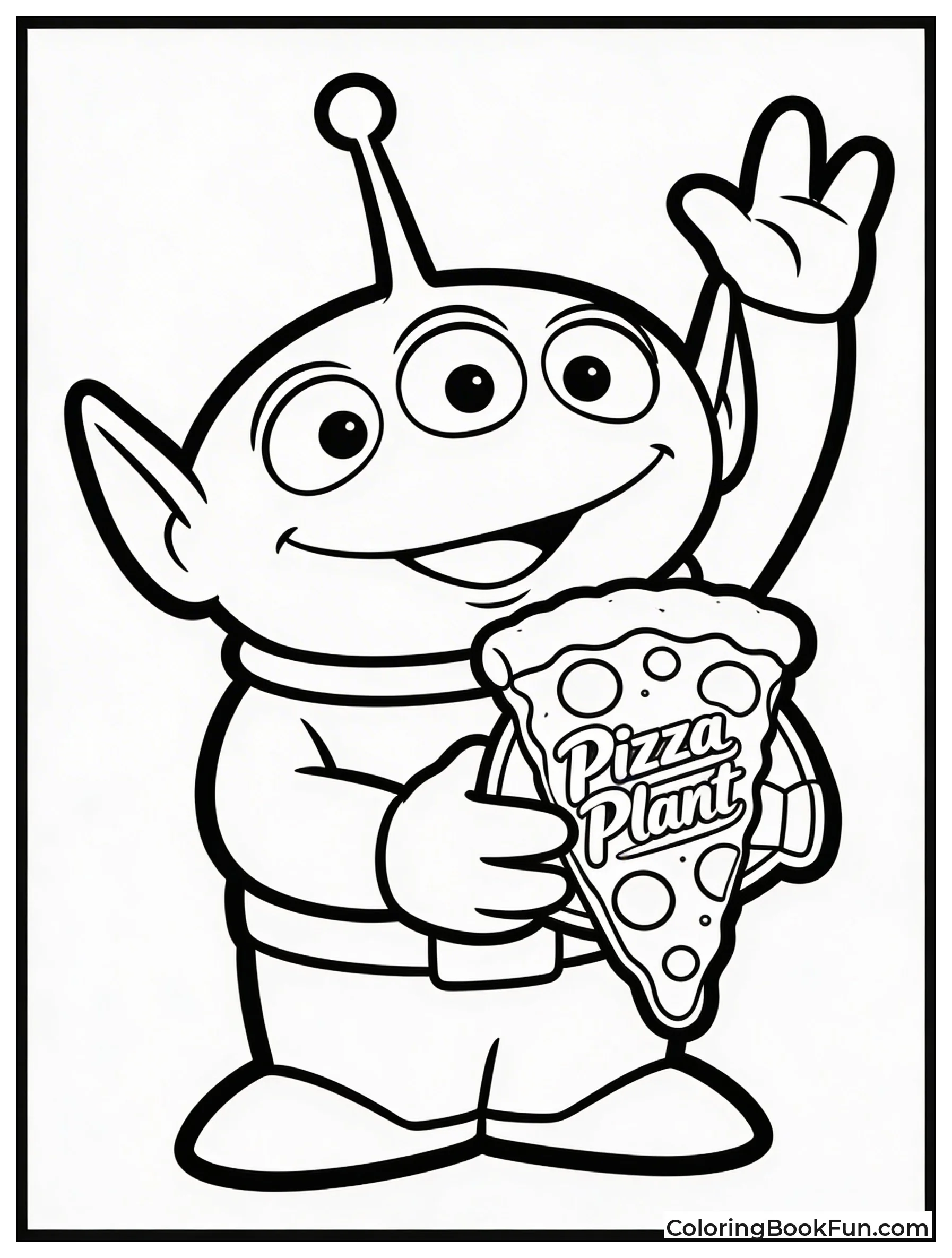 Cute Pizza Planet Alien