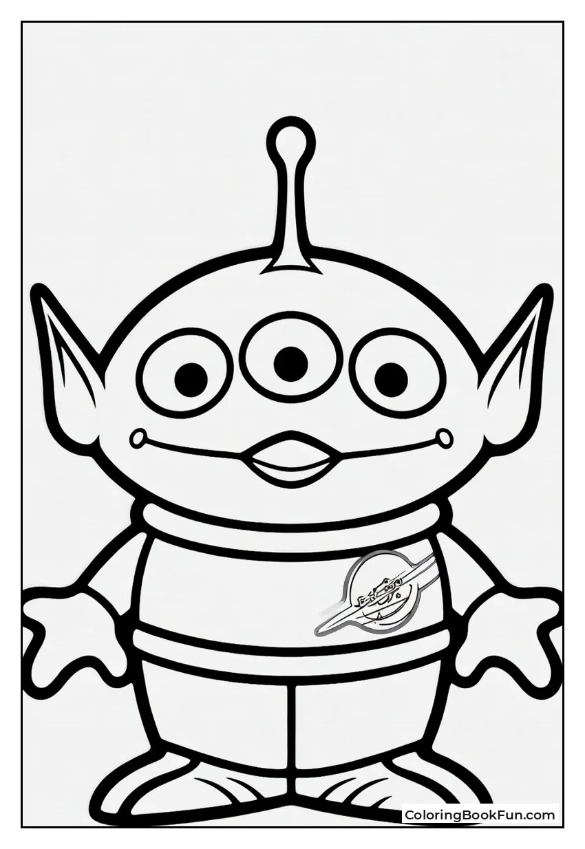 Cute Pizza Planet Alien