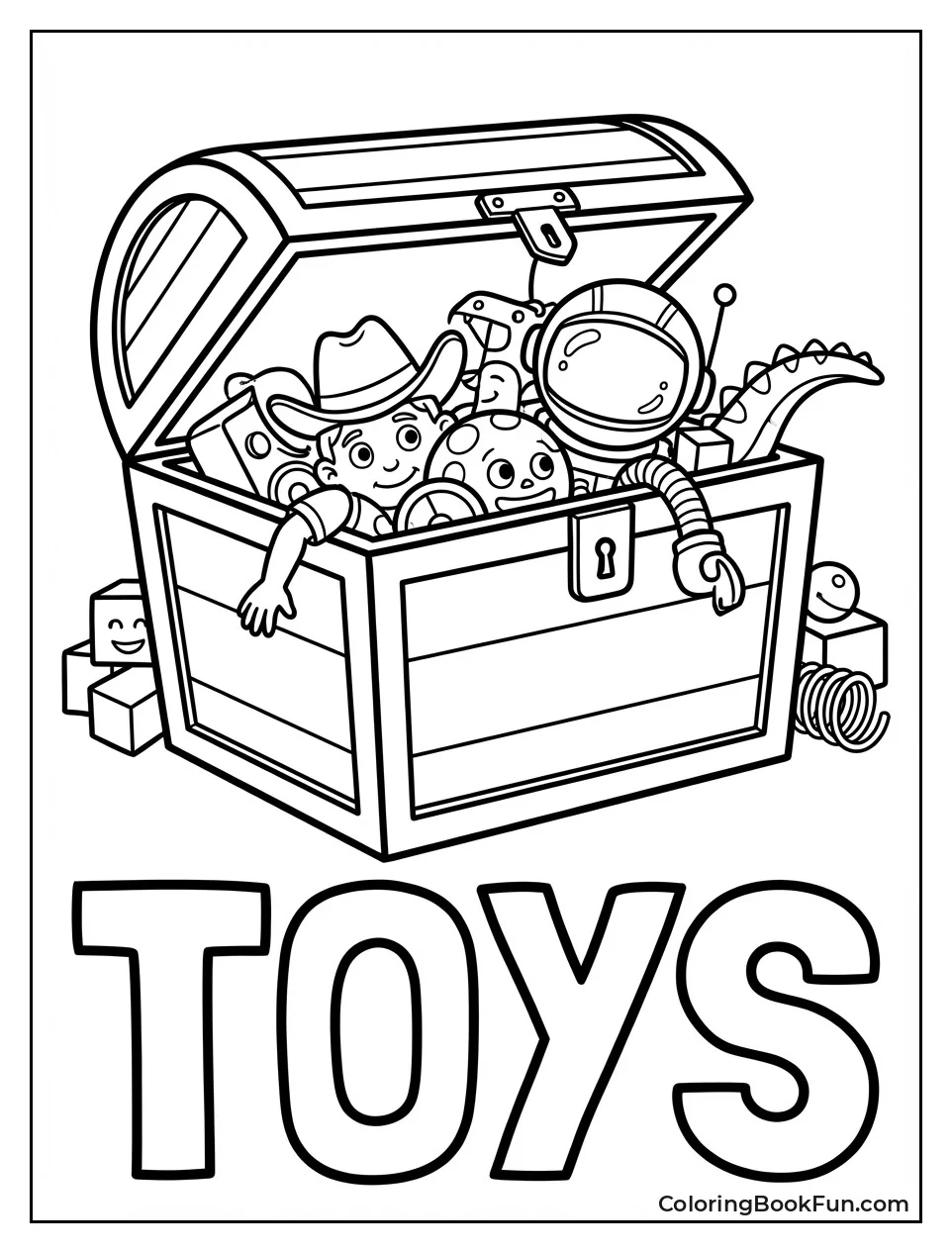 Overflowing Toy Chest Peeks