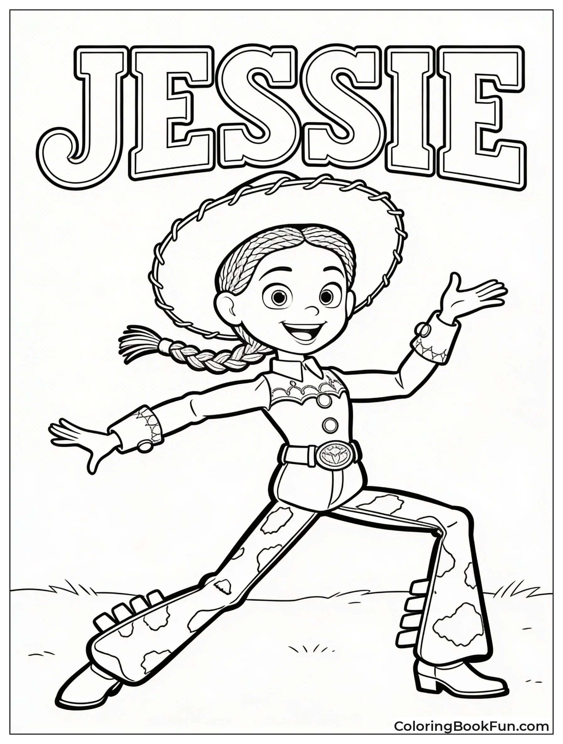 Jessie Yodels with Flying Braids