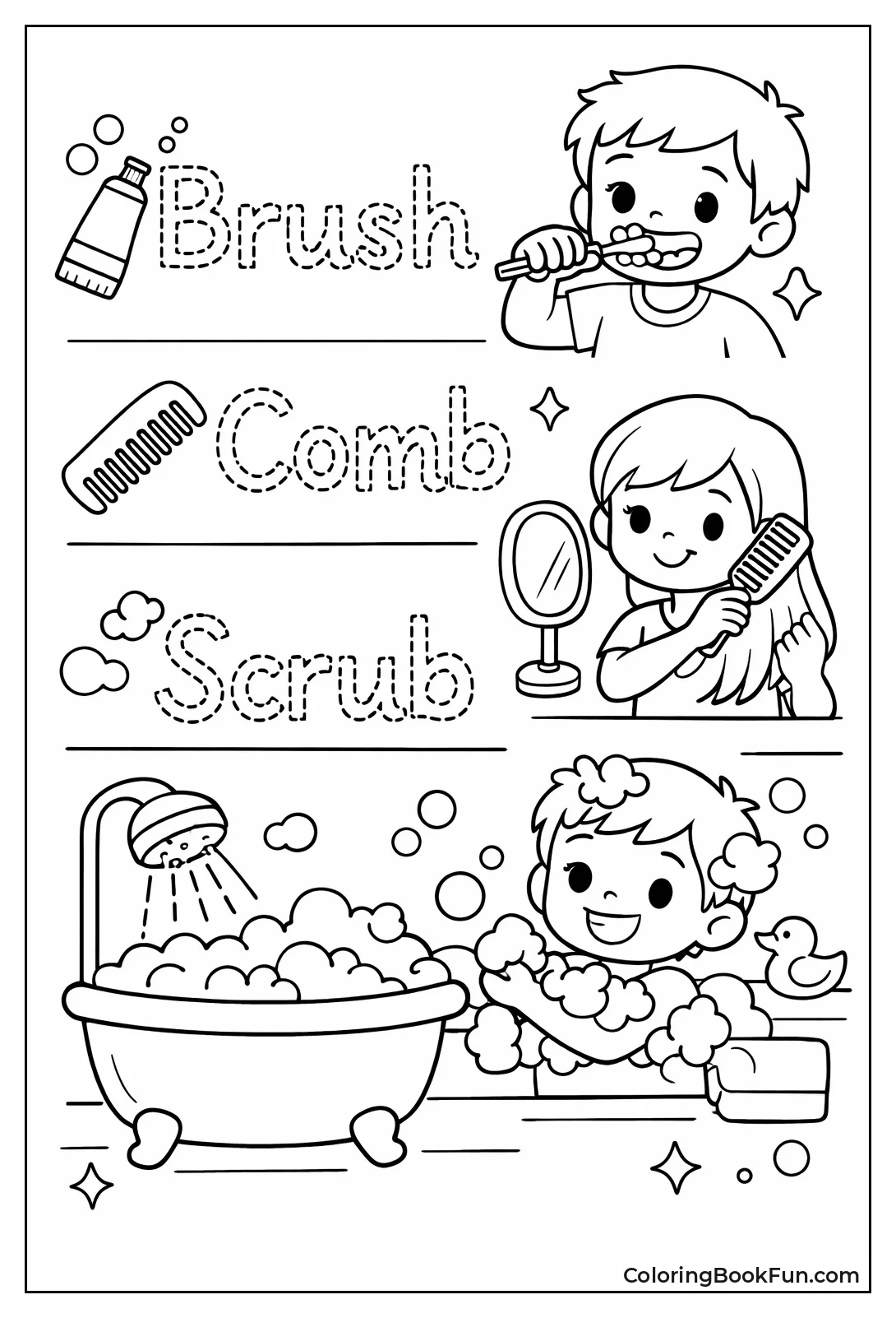 Trace Brush Comb Scrub