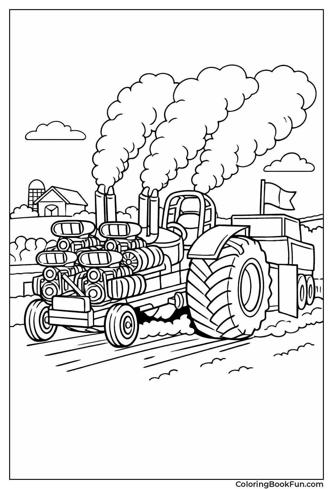 Tractor Pulling Weighted Sled