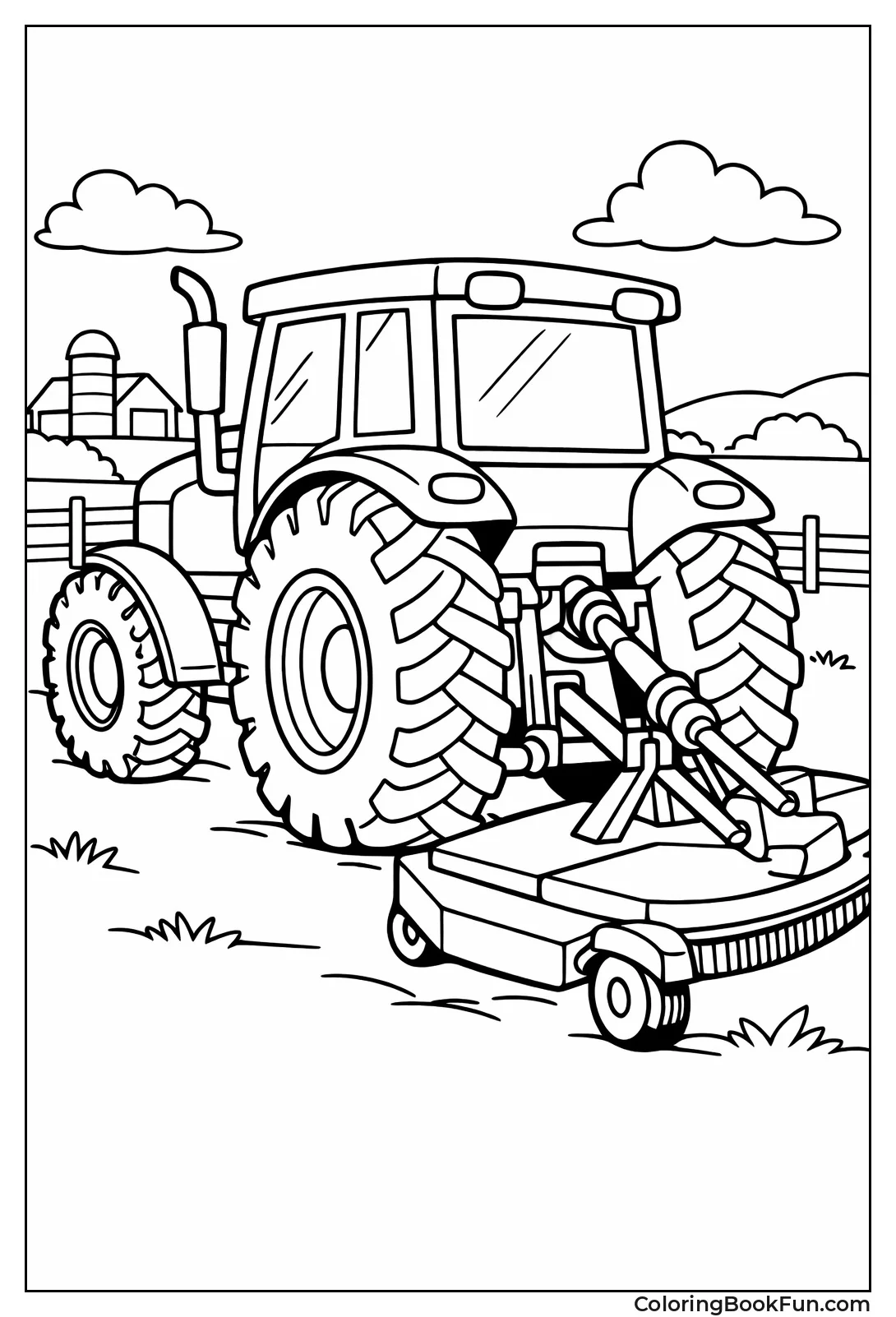 Rear Tractor Hitching Trailer