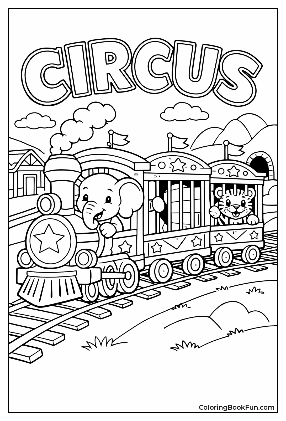 Circus Train with Animals