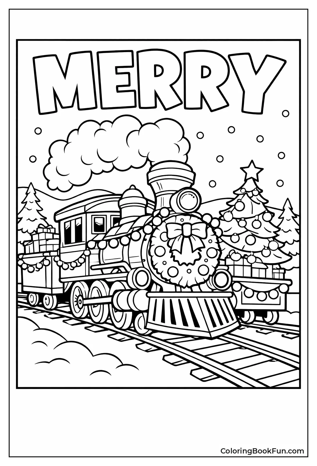 Holiday Train in Snow