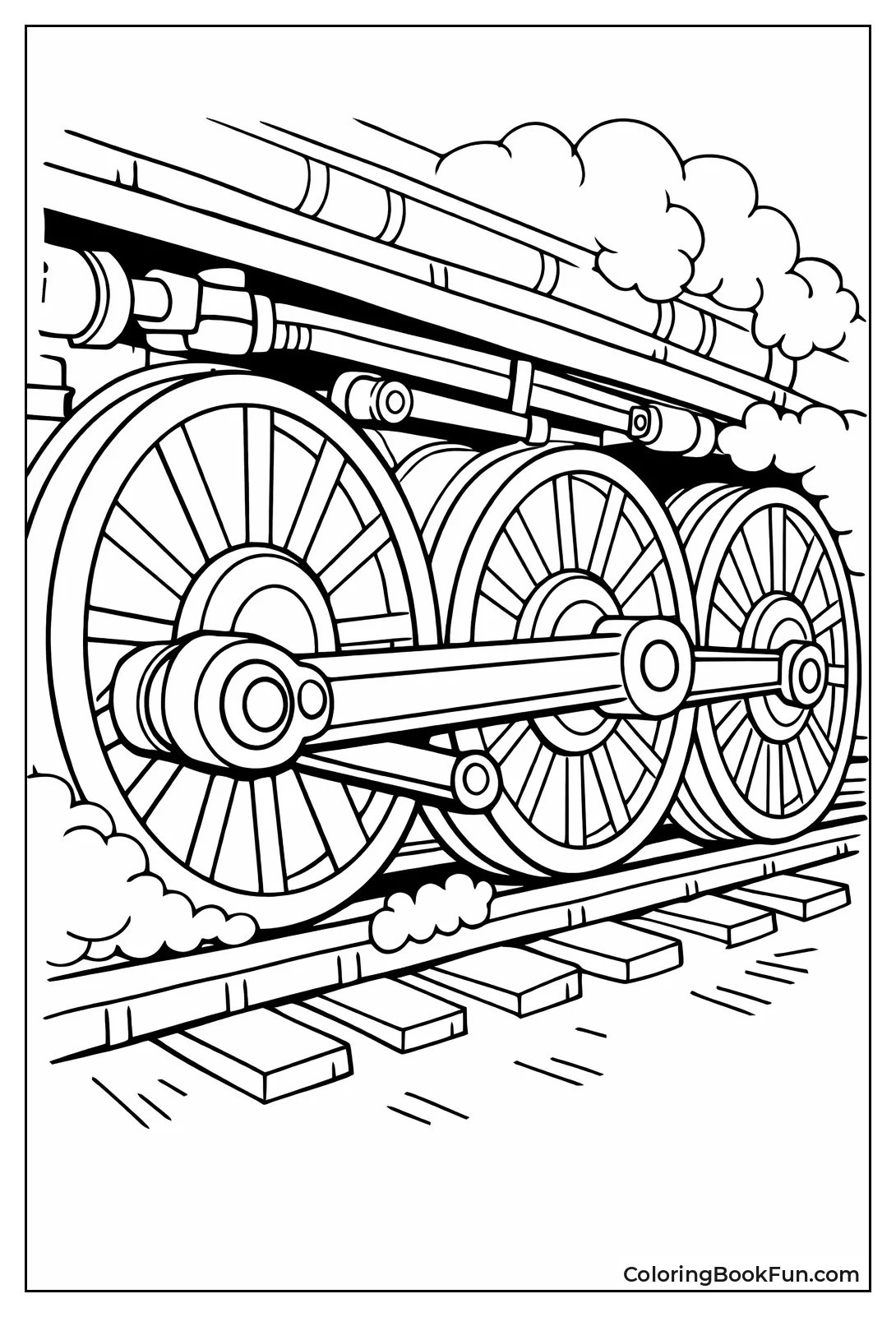 Steam Piston and Wheels