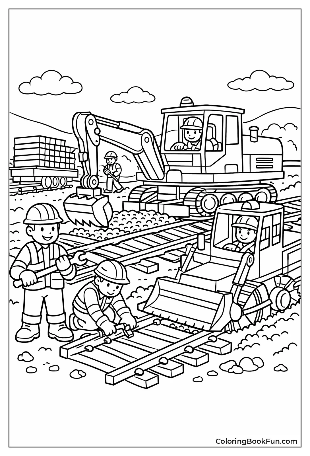 Crew Laying New Tracks