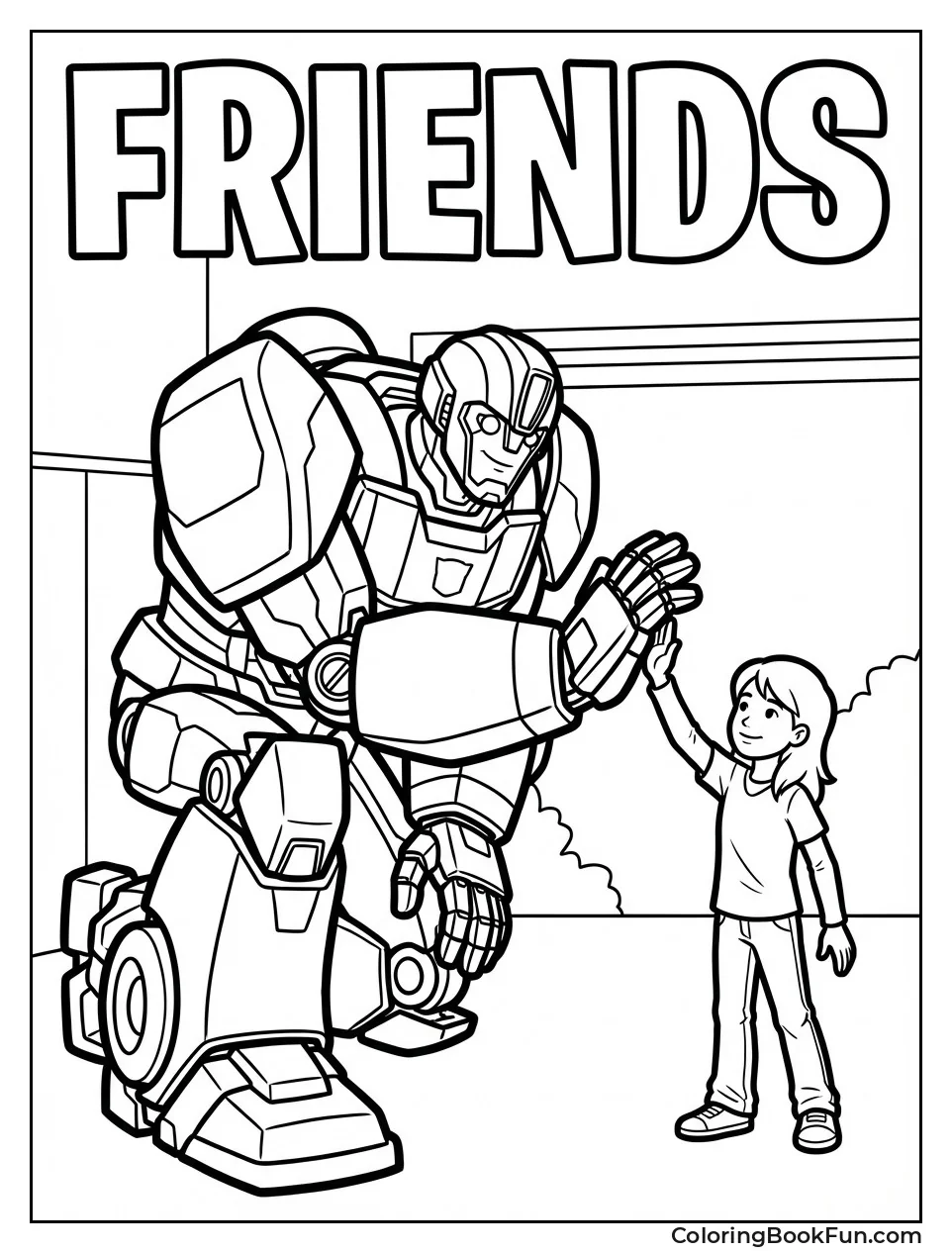 Bumblebee High-Fives Friend