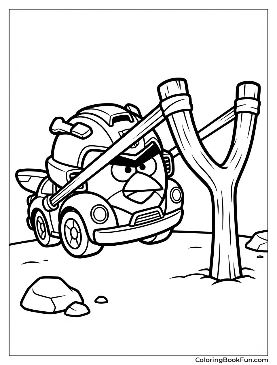 Bumblebee Aims Slingshot Angry