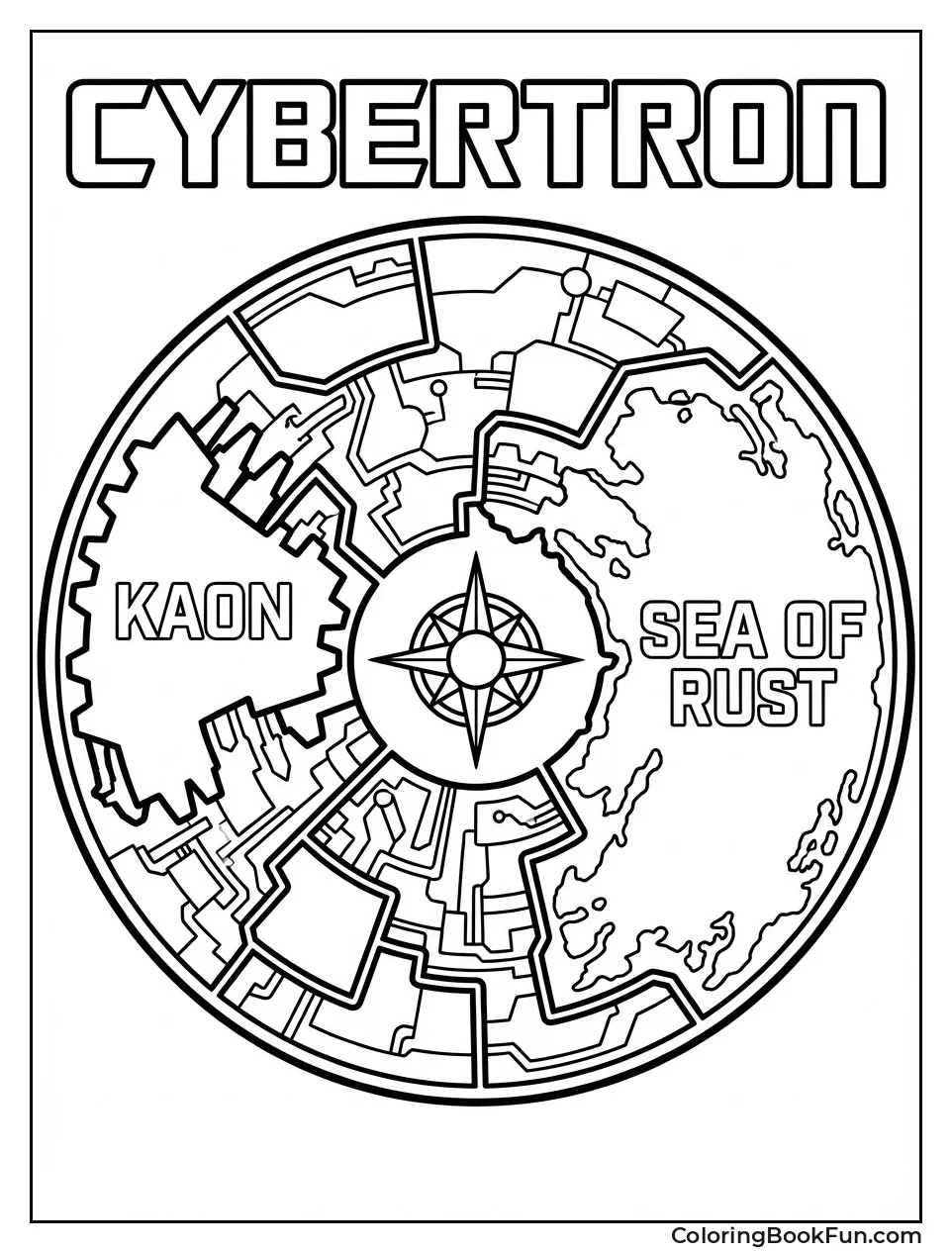 Map of Cybertron Sectors