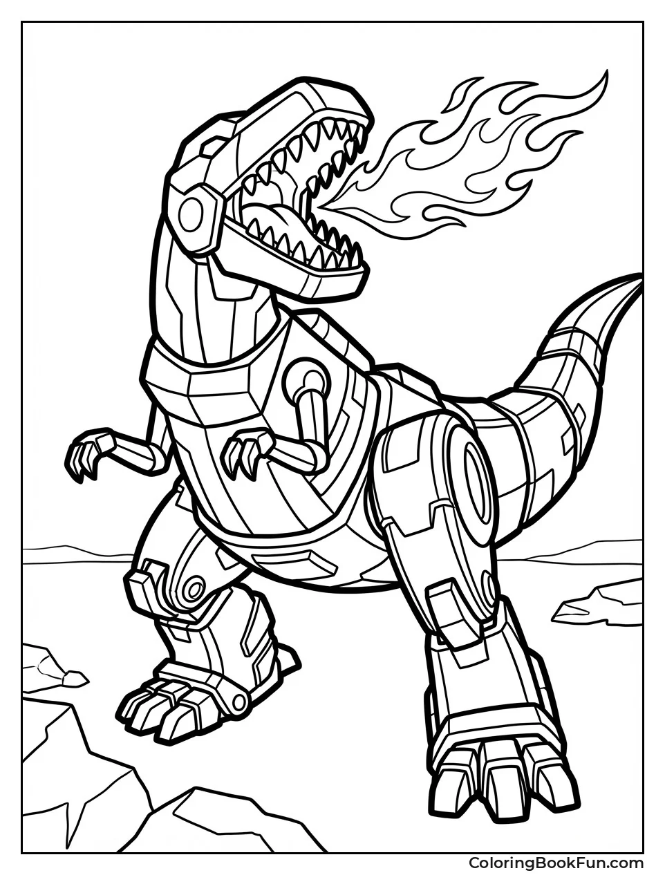 Grimlock Roars as T-Rex
