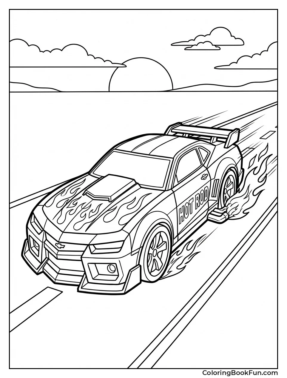 Hot Rod Races at Sunset