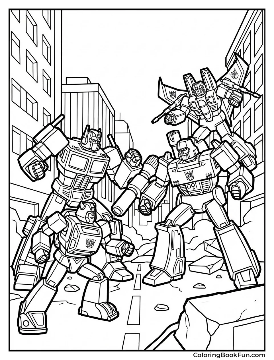 Movie Battle in City