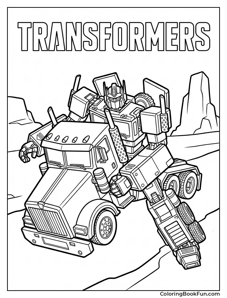 Optimus Prime Transforms Mid-Way